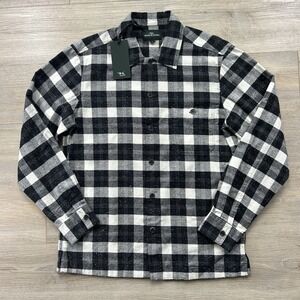 NWT Rodd & Gunn Small Halfmoon Ave Long Sleeve Shirt Shacket  Buffalo Plaid